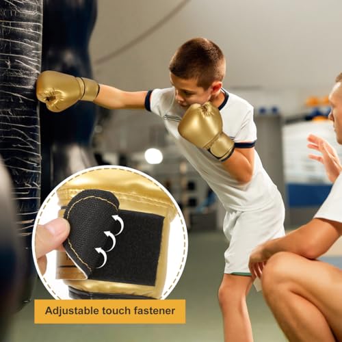 Kids Boxing Gloves for Training & Sparring - Safe, Soft Padding, Adjustable Fit for Boys & Girls 3-10