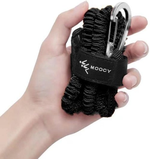 Kayak Fishing Accessories | Stretchable Coiled Paddle Leash & Rod Lanyard - Durable & Secure