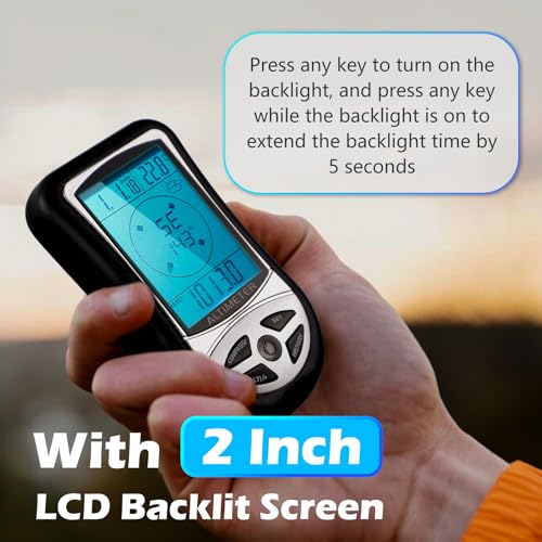 8 in 1 Digital Compass Altimeter & Barometer for Hiking