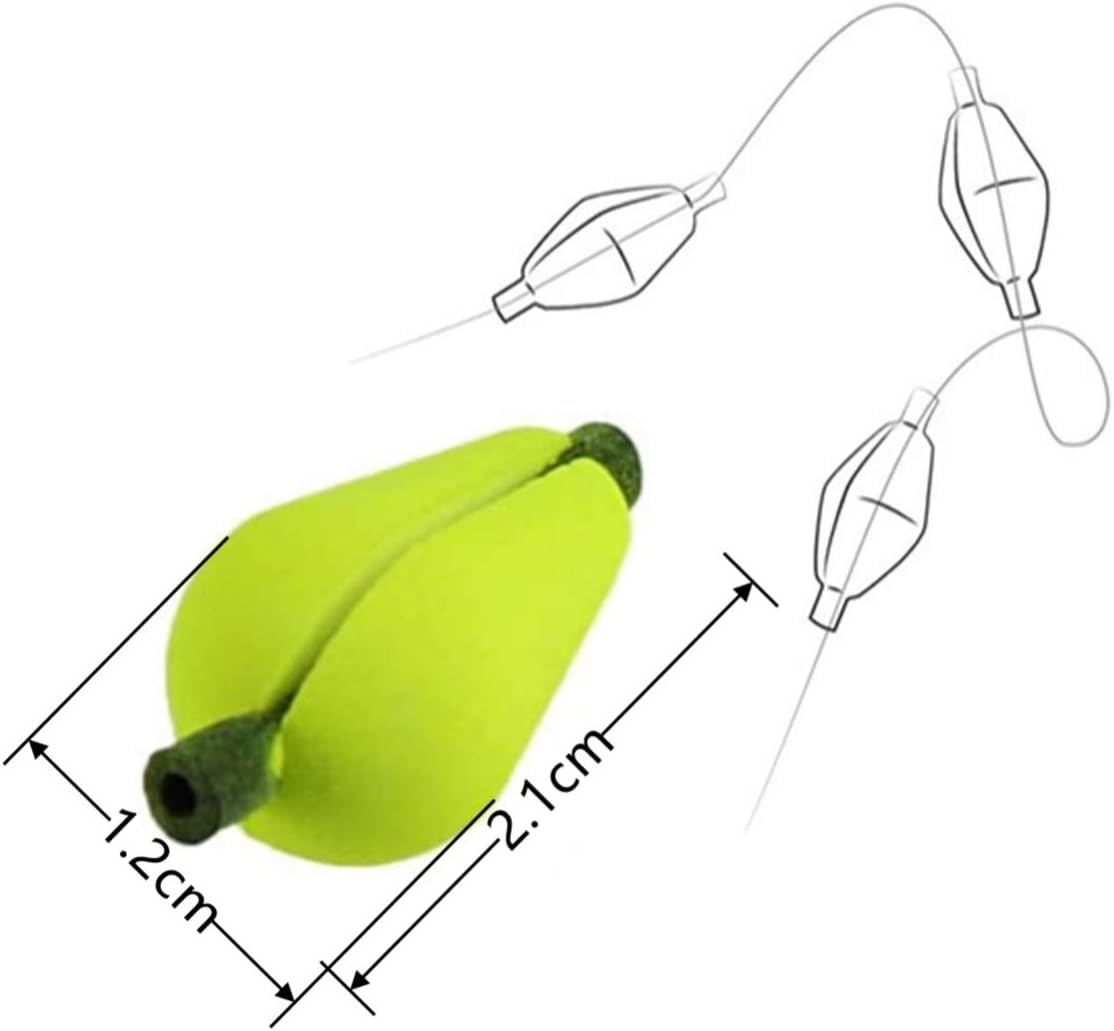 Skiennix Foam Teardrop Strike Indicators - 15-Piece Fishing Bobber Set for Fly Fishing Accessories