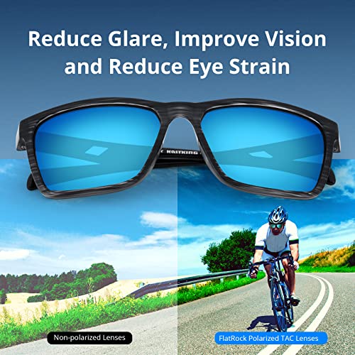 Polarized Sport Sunglasses with UV Protection - Lightweight, Durable for Driving, Fishing, Cycling