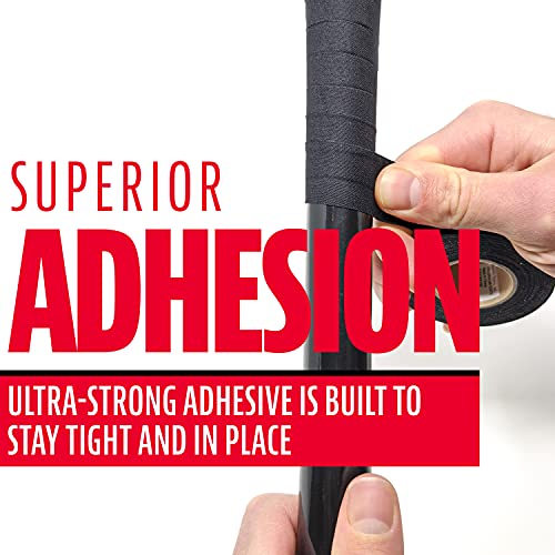Professional Cloth Baseball Bat Grip Tape - Black, 10 Yards