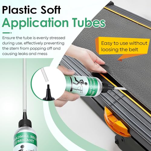Treadmill Lubricant - 100% Silicone Oil, 8oz with Application Tubes