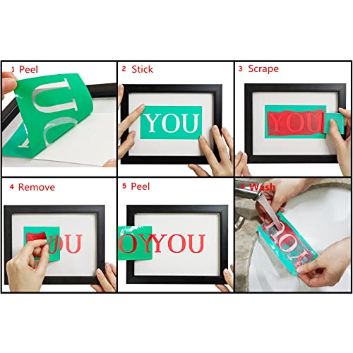 JAJADO Silk Screen Printing Stencil Letters Stencils and Numbers, Reusable Silk Screen Stencils Alphabet Craft Stencils Mesh Transfers Adhesive Stencil for Painting on Wood/Chalkboard/Wall/T-Shirt