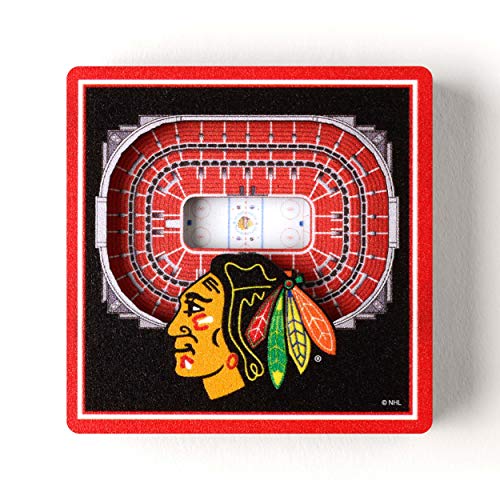 3D StadiumView Magnet - Chicago Blackhawks | Strong Construction