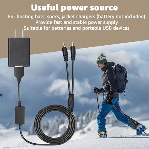 8.4V USB Dual-Port Charger for Heated Gloves and Gear