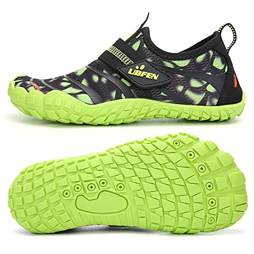 Kids Water Shoes - Quick-Dry Aqua Socks for Big Kid - Green