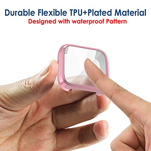 Fitbit Versa Lite Screen Protector Case - Pack of 5, Full Protection