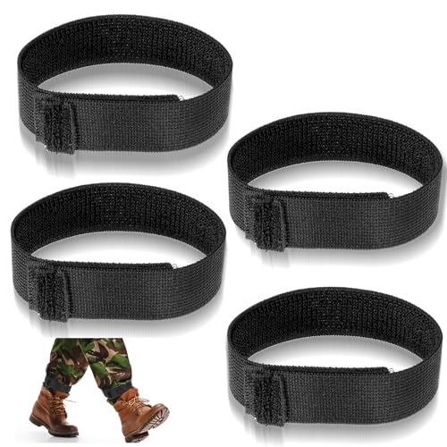 Adjustable Boot Blousers - 4 Pcs Nylon Straps for Gardening & Hiking