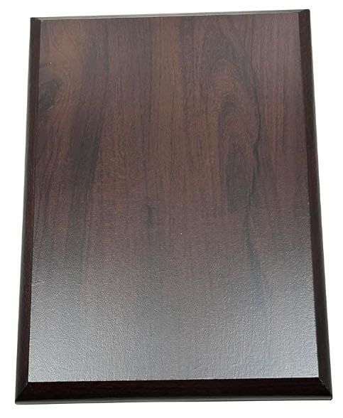 Cherry Color Blank Award Plaque - 6x8 Beveled Edge Trophy