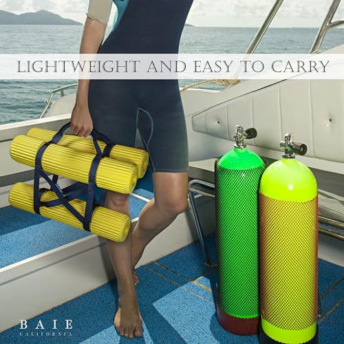urbanhouse 2-Tank Scuba Diving Cylinder Tank Rack with Carrying Handle
