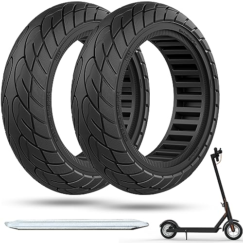AA-2PCS Black 60/70-6.5 Solid Scooter Tire 10x2.5 Tires for Ninebot G30 Max/G30D