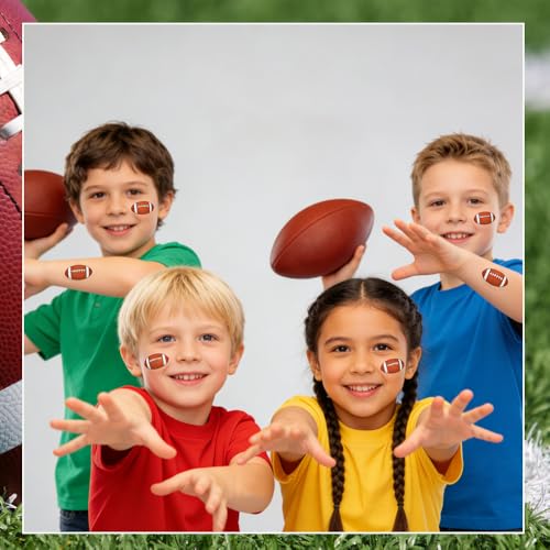 Football Vinyl Stickers for Party Decorations - 180 Pcs