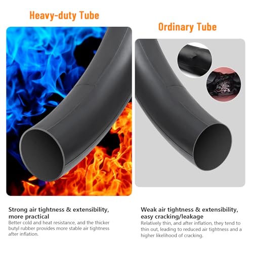 YunSCM 26x2.5/3.0 AV32mm Heavy Duty E-Bike Inner Tubes 26" x 3.0" Schrader Valve
