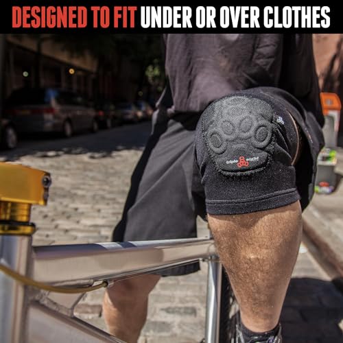 Triple Eight Covert Knee Pads ? Ideal for Roller Skating, Biking, BMX, and Skateboarding