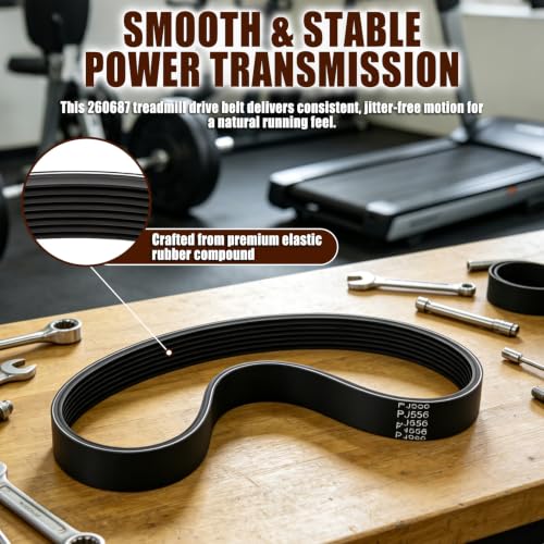 Treadmill Drive Belt Replacement for NordicTrack T6.5s - Part 260687