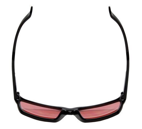 Calabria Sunglasses for Men & Women, Acetate Frame Black/FL-41 Pink Mirror, UV400 Protection, Classic Square Shades for Driving & Outdoor Sports | Model 787P