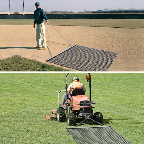 4x4 Feet Heavy Duty Steel Lawn Leveling Drag Mat - ATV/UTV Compatible