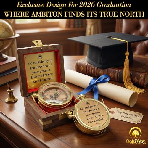 Dream Chaser Compass - Go Confidently Graduation Gift