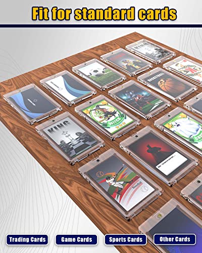 35PT Acrylic One Touch Card Holders - 24 Pack for Trading Cards