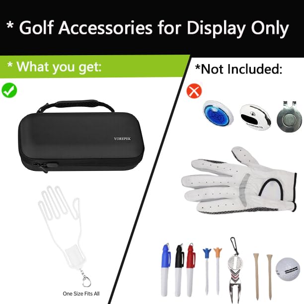 Golf Glove Holder with Removable Shaper - Black Standard