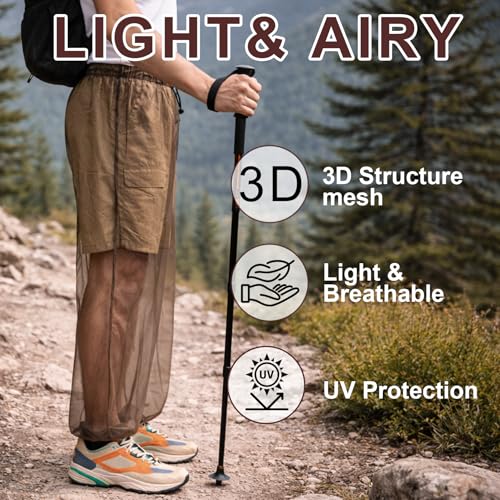 Aventik No-See-Ums Fine Mesh Mosquito Pants X-Large-XX-Large
