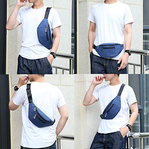 Waterproof Fanny Pack for Men & Women - Dark Blue