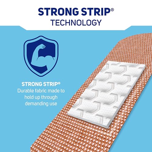 Heavy Fabric Adhesive Bandages - Assorted Sizes, 60 Count