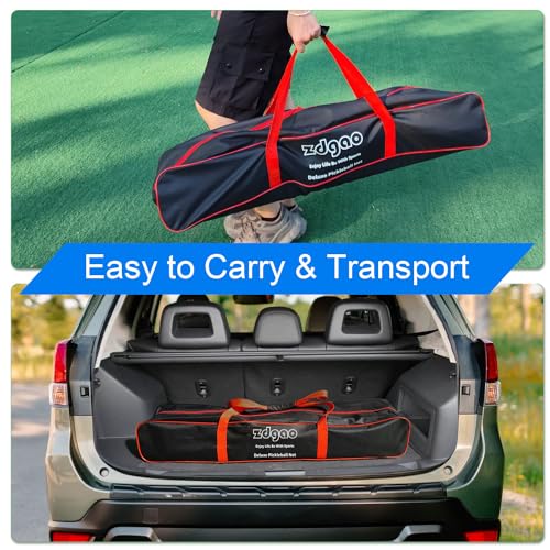 22FT Portable Pickleball Net Set with Pickleballs & Carry Bag - Blue