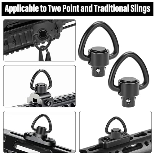 Quick Detach Sling Swivel Attachments - 4 Pcs 1" Heavy Duty