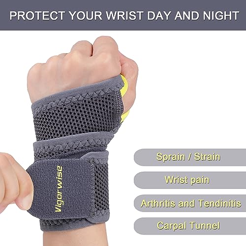 Breathable Nylon Wrist Brace for Carpal Tunnel Relief - Adjustable Support