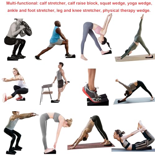 Calf Stretcher Slant Board - Non-Slip EVA Wedge (2pcs)