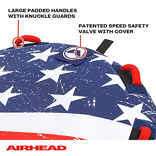 Towable Tube for Boating - Stars & Stripes 1 Rider with Nylon Cover