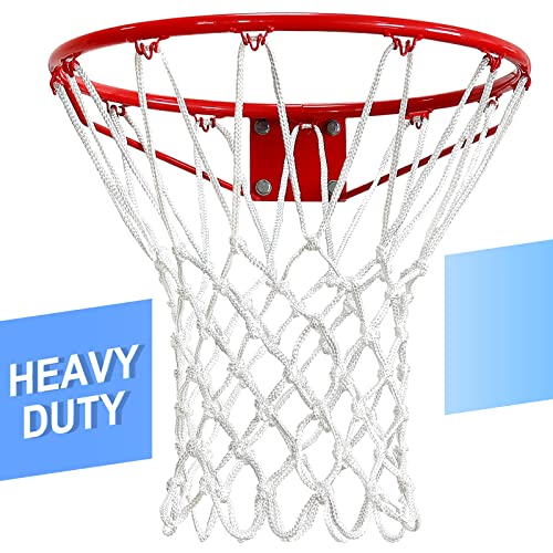 Heavy Duty Basketball Net Replacement - 12 Loops, All Weather