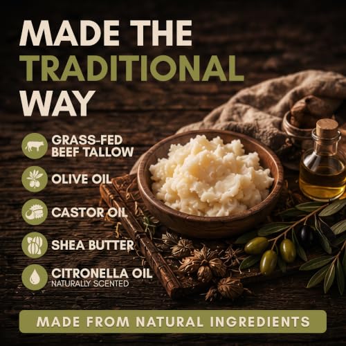 Biodegradable Camping Soap - Beef Tallow, All-in-One Wash, Nordic Citrus, 4 Fl Oz