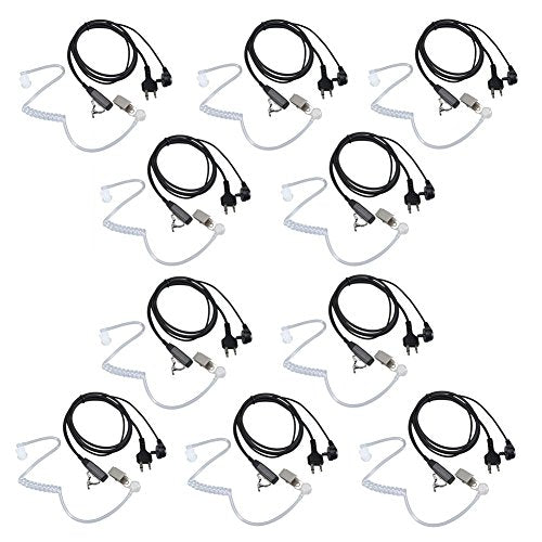 KCTIN Walkie Talkie Earpiece with Mic for Midland GXT1000VP4, LXT600VP3, 10 Pack