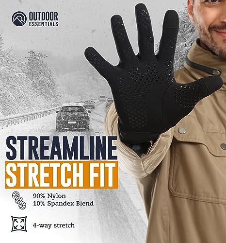 OutdoorEssentials Touchscreen Winter Gloves Men Women - Hiking Mens