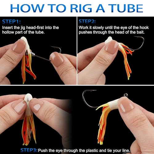 Fishing Jig Head Hooks - 12/24pcs Water Drop Weighted Jigs