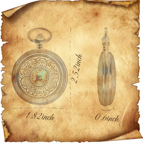 Waterproof Antique Brass Compass for Hiking & Camping