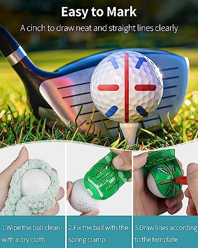 Golf Ball Liner Template Alignment Kit - 2 PCS Green&Black