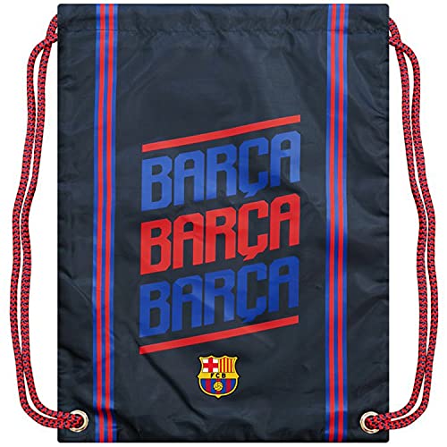 FC Barcelona Drawstring Cinch Bag - Navy, One Size