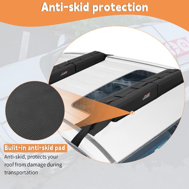 Universal Soft Roof Rack Pads for Kayak & SUP - Without Roof Rack