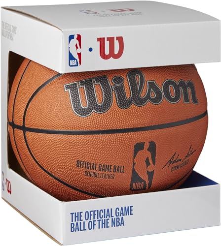 Official NBA Game Basketball - Size 7, Genuine Leather