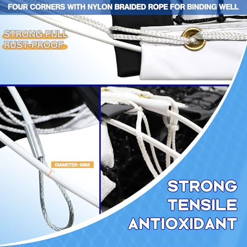 Professional Heavy Duty Tennis Net - Double-Layer Portable Nylon