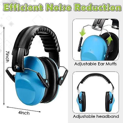 Kids Ear Protection Earmuffs Hearing Adjustable for Noise Reduction for Toddlers 27NRR Noise Cancelling Earmuffs