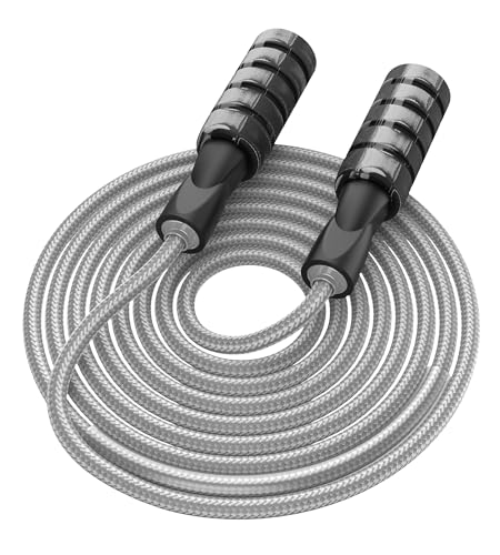 Adjustable Jump Rope for Fitness - Gray Skipping Rope