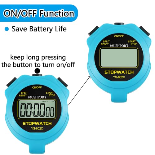 Digital Stopwatch Timer for Sports - Silent Operation & Large Display