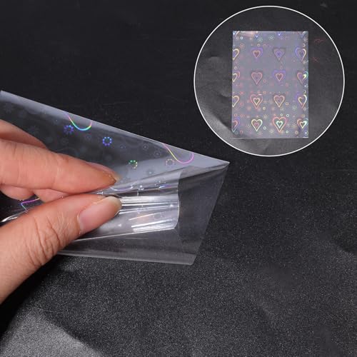 Photocard Sleeves - 100 Pack, Heart-Shaped Design