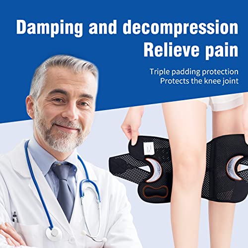 Galvaran Black XX-Large Breathable Knee Brace for Meniscus, ACL, MCL Support
