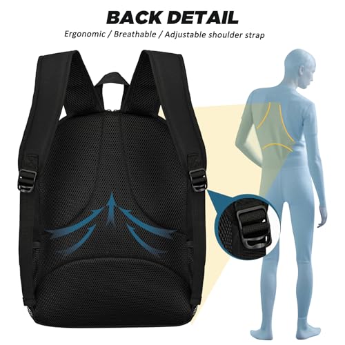 Goloni black soccer and basketball bag with ball & shoe compartments 30L backpack